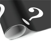 Fragezeichen | Schwarz oder Brauch Geschenkpapier (Rolleneckpunkt)