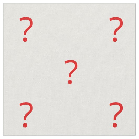 Fragezeichen Stoff (Nahaufnahme)