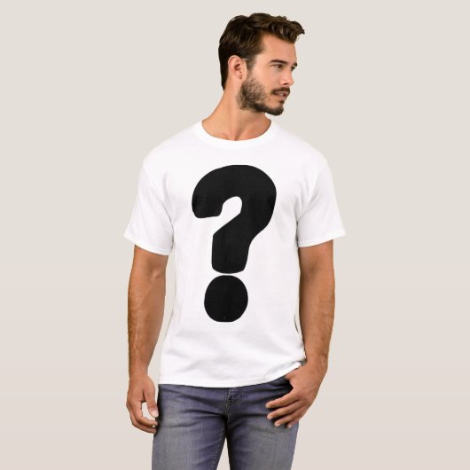 FRAGEZEICHEN-T-SHIRT T-Shirt (Vorne ganz)