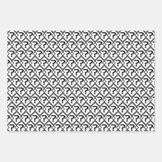 Fragezeichen, um eine Neugierde zu stiften Geschenkpapier Set (Vorderseite 2)