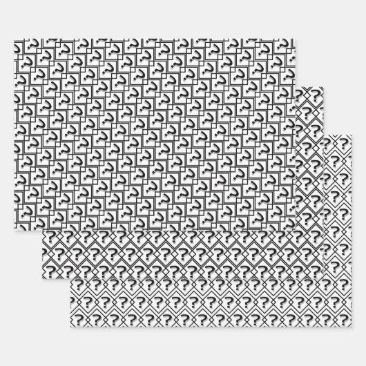 Fragezeichen, um eine Neugierde zu stiften Geschenkpapier Set (Set)