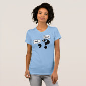 Fragezeichen und Komma warten Was? T-Shirt (Vorne ganz)