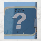 Fragezeichen Weinetikett (Einzelnes Label)