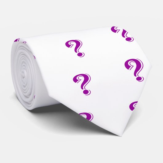 Fragezeichenkrawatte Krawatte (Gerollt)