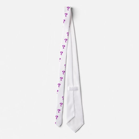 Fragezeichenkrawatte Krawatte (Rückseite)