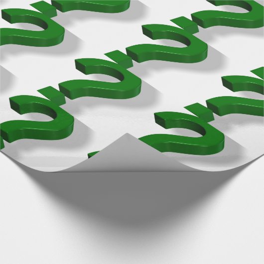 Fragezeichensymbol Geschenkpapier (Ecke)