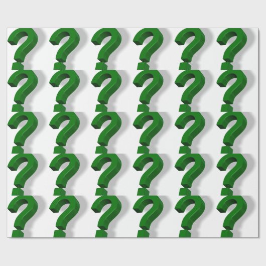 Fragezeichensymbol Geschenkpapier (Flach)