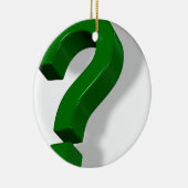 Fragezeichensymbol Keramik Ornament (Rechts)