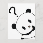 Fragezeit Panda Postkarte (Vorderseite)