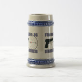 Fragging ist ernstes Geschäft Bierglas (Mittel)