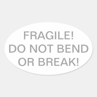 Fragil - Bend or Break Sticker - Englisch