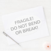 Fragil - Bend or Break Sticker - Englisch (Umschlag)
