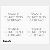 Fragil - Bend or Break Sticker - Englisch (Blatt)