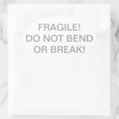 Fragil - Bend or Break Sticker - Englisch (Tasche)