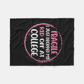 Fragil, dass ich gerade mein Kind in der Uni Paren Fleecedecke (Vorderseite (Horizontal))