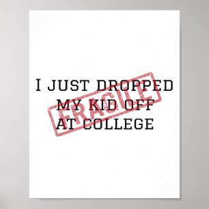 Fragil, dass ich gerade mein Kind in der Uni Paren Poster