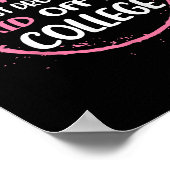 Fragil, dass ich gerade mein Kind in der Uni Paren Poster (Ecke)