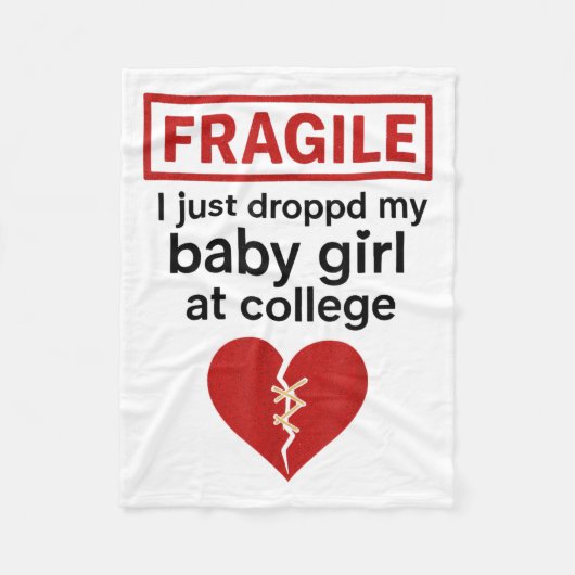Fragil, dass ich gerade mein kleines Mädchen von d Fleecedecke (Vorderseite)