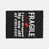 Fragil, dass ich gerade meinen Sohn abließ, als ic Fleecedecke (Vorderseite (Horizontal))