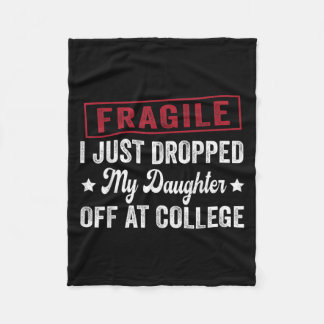 Fragil, dass ich meine Tochter gerade bei Uni abge Fleecedecke