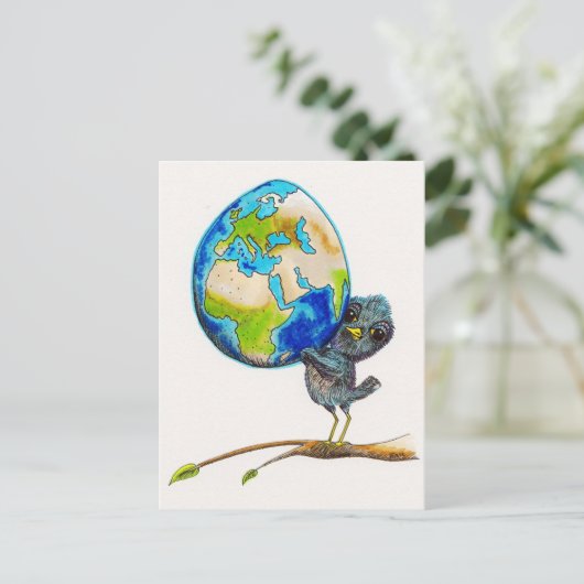 Fragil, vorsichtig handhaben postkarte (Stehend Vorderseite)