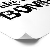 Fragil wie ein Personalisiertes Zitat einer Bombe Poster (Ecke)