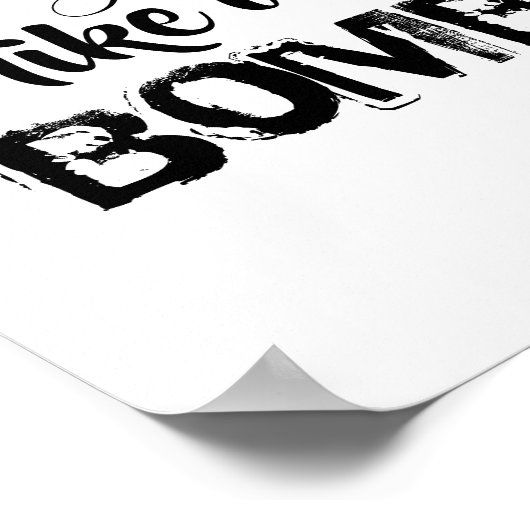 Fragil wie ein Personalisiertes Zitat einer Bombe Poster (Ecke)