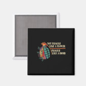 fragil wie eine Blume, aber eine Bombe Feminist Magnet (Vorderseite/Rückseite)