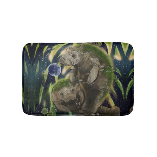 Fragile Balance Manatee Badematte (Vorderseite)