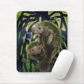 Fragile Balance Manatee  Mousepad (Mit Mouse)