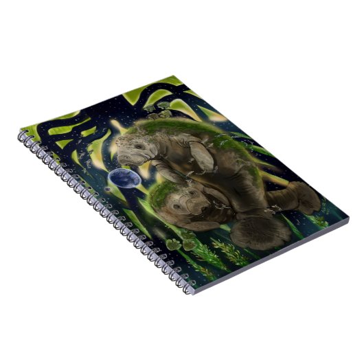 Fragile Balance Manatee Notizblock (Rechte Seite)