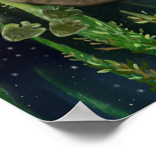 Fragile Balance Manatee Poster (Ecke)