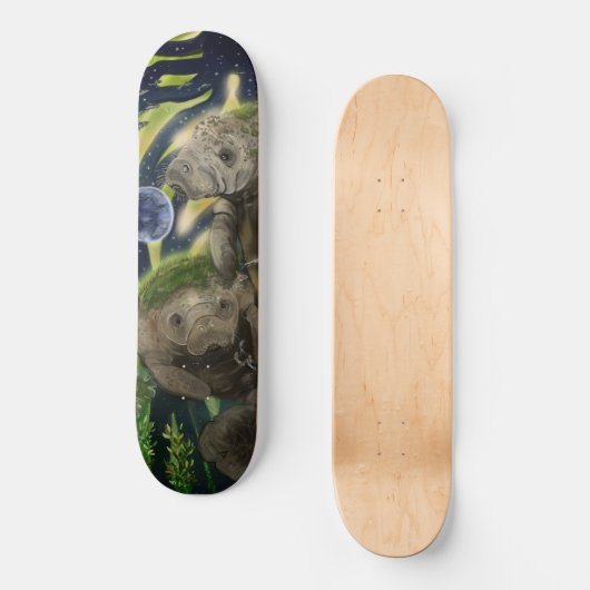 Fragile Balance Manatee Skateboard (Vorderseite)
