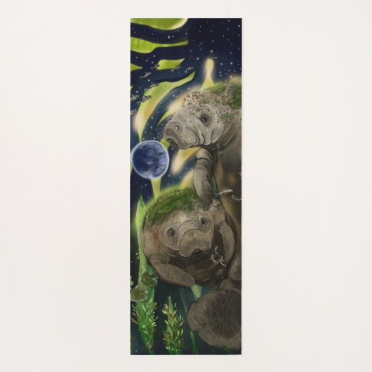 Fragile Balance Manatee  Yogamatte (Rückseite)