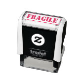 Fragile benutzerdefinierte Gerahmte Textstelle Permastempel (Produkt)