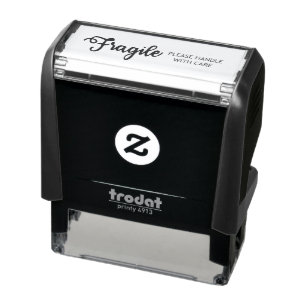 Fragile bitte vorsichtig handhaben permastempel