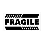 Fragile Briefmarke aus Edelkautschuk Gummistempel (Prägung)