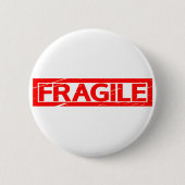 fragile Briefmarke Button (Vorderseite)