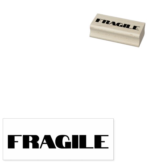 Fragile Briefmarke, fragile Box-Briefmarke, Briefm Gummistempel (Stempel)