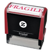 "FRAGILE"-Briefmarke in Rot Permastempel (Produkt)