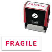 FRAGILE Business Self-Inking Briefmarke RED Permastempel (Beispiel)