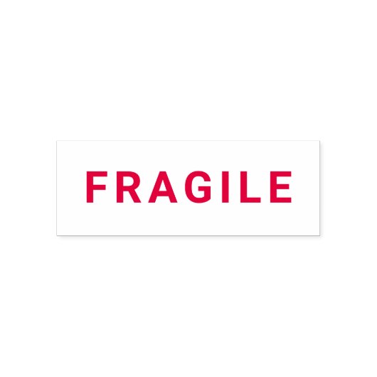FRAGILE Business Self-Inking Briefmarke RED Permastempel (Design)