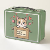 Fragile: Contains Love Metall Brotdose (Rückseite)