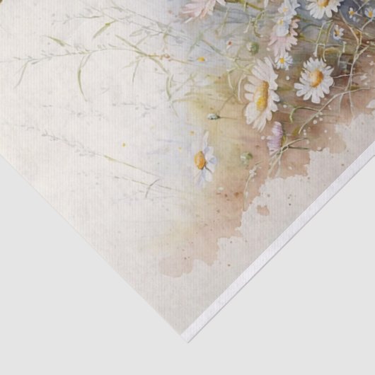 Fragile Daisies Seidenpapier (Ausschnitt)