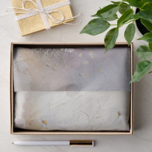 Fragile Daisies Seidenpapier (Geschenk)