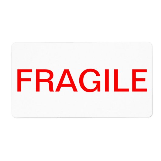 FRAGILE-ETIKETT (Vorne)