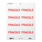 FRAGILE-ETIKETT (Vorne)