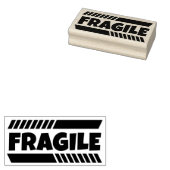 Fragile, fette Briefmarke aus Edelkautschuk Gummistempel (Stempel)