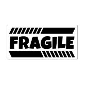 Fragile, fette Briefmarke aus Edelkautschuk Gummistempel (Prägung)