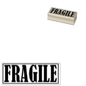 Fragile Geschäftsstelle Gerahmtes einfaches Wort Gummistempel (Stempel)